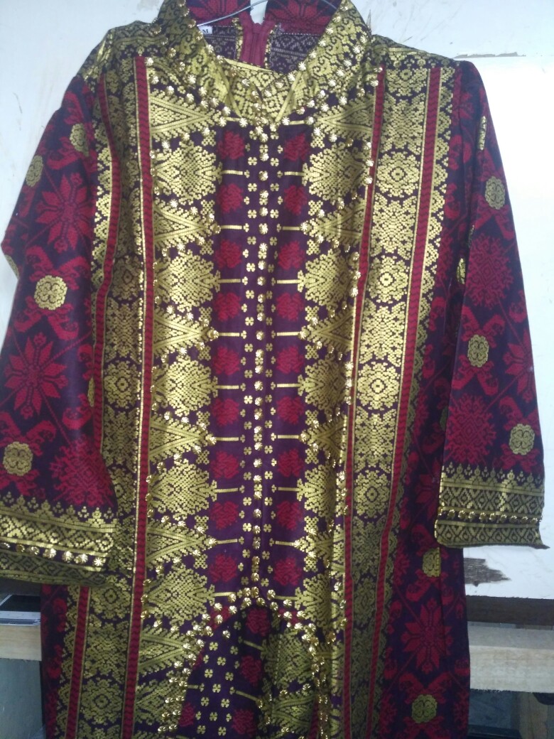 Setelan Batik Songket Palembang Mewah & Elegant Couple Keluarga