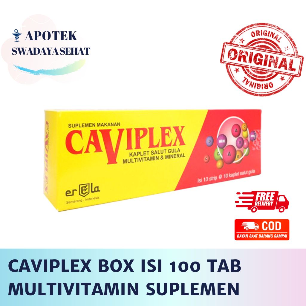 CAVIPLEX BOX ISI 100 TABLET - Multivitamin Suplemen