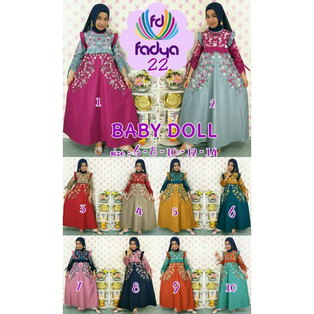 GAMIS ANAK FADYA BABYDOOL