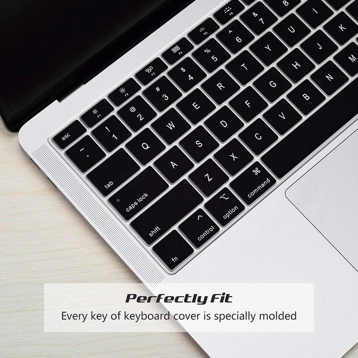 Silicone Keyboard Cover Macbook Air 13 Inch A2179 Touch ID Retina 2020 black