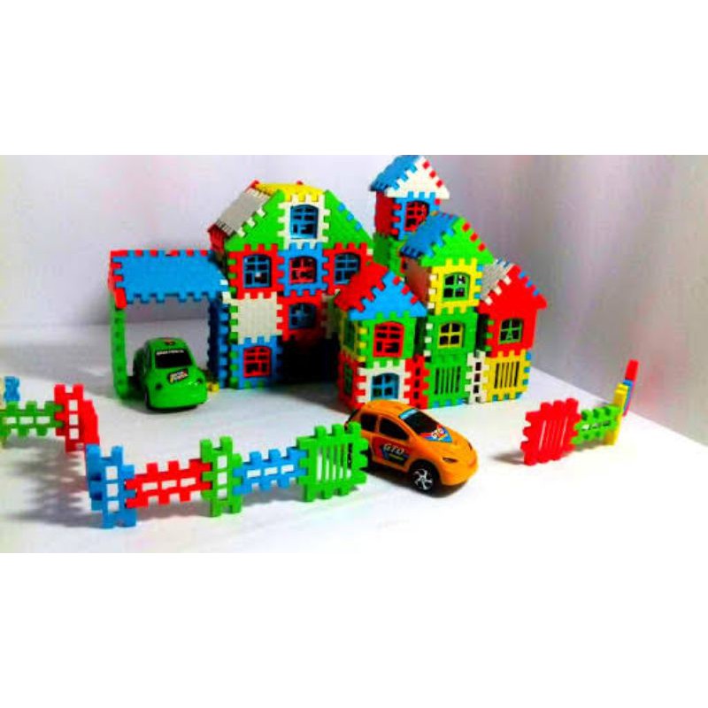 lego bongkar pasang lego puzzle rumah
