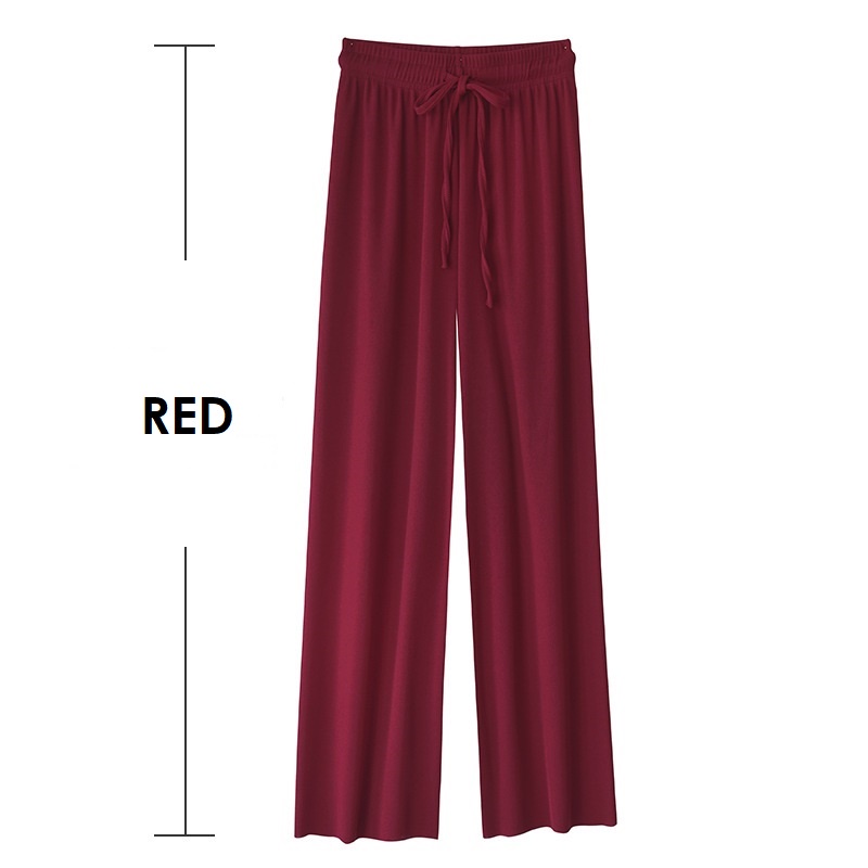 KULOT BEST SELLER / KULOT HIGHWAIST WIDE LEG PANTS / CELANA KULOT WANITA / CELANA KULOT IMPOR / CELANA PANJANG LEBAR-Red