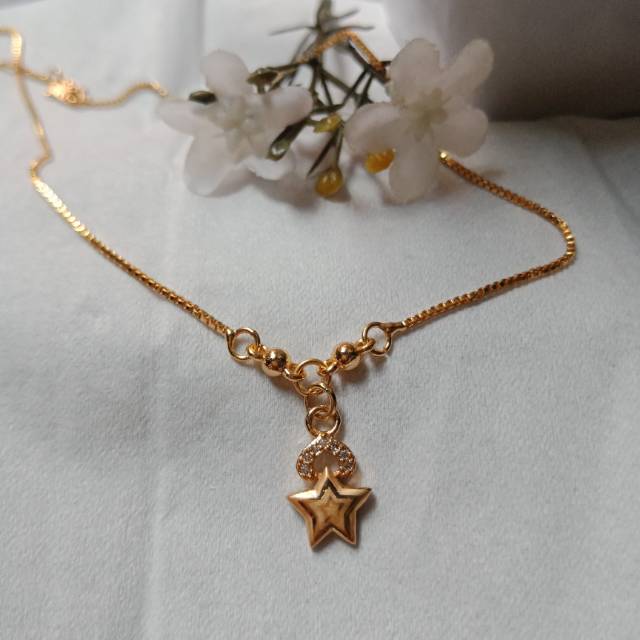 Kalung anak2 motif bintang gold