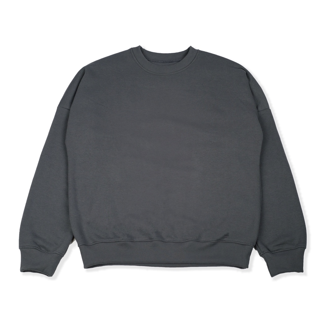 Crewneck Boxy Oversized Dark Grey