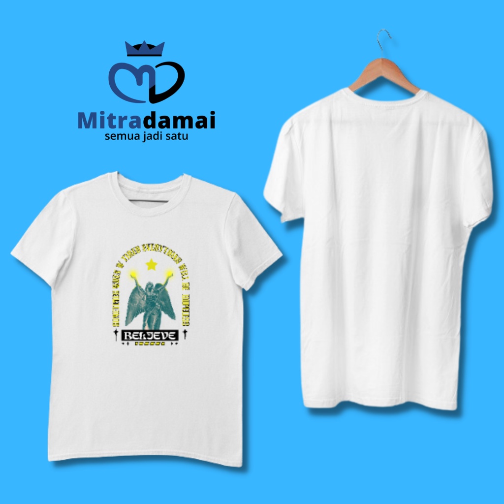 BAJU KAOS DISTRO LAKI-LAKI KEKINIAN TEMA ANGEL - MITRADAMAI