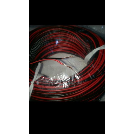kabel awg24 2x18serabut diameter 1,2mm 1rol panjang 50meter