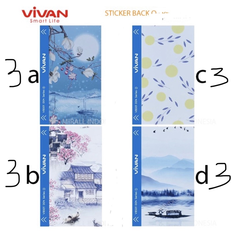 ANTIGORES/BAHAN SKIN BELAKANG HP GAMBAR 3D SEMUA TIPE IPHONE XIAOMI SAMSUNG OPPO VIVO DLL