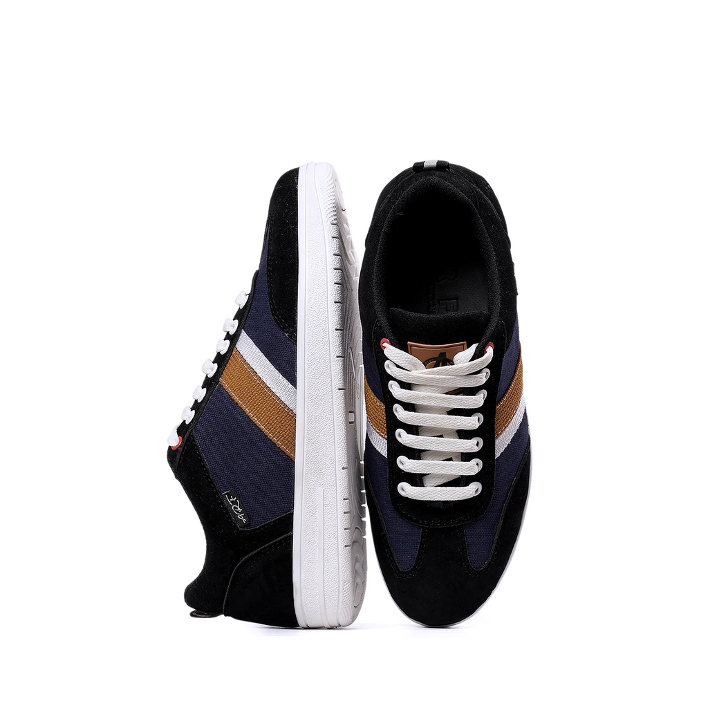 Wilson Navy - Sepatu Sneakers Pria Casual Kuliah Santai Unisex Original