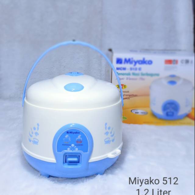 Miyako MCM512C – Magic Com 1.2 Liter 3in1 300 Watt Minimalis Rice Cooker Harga Terbaik