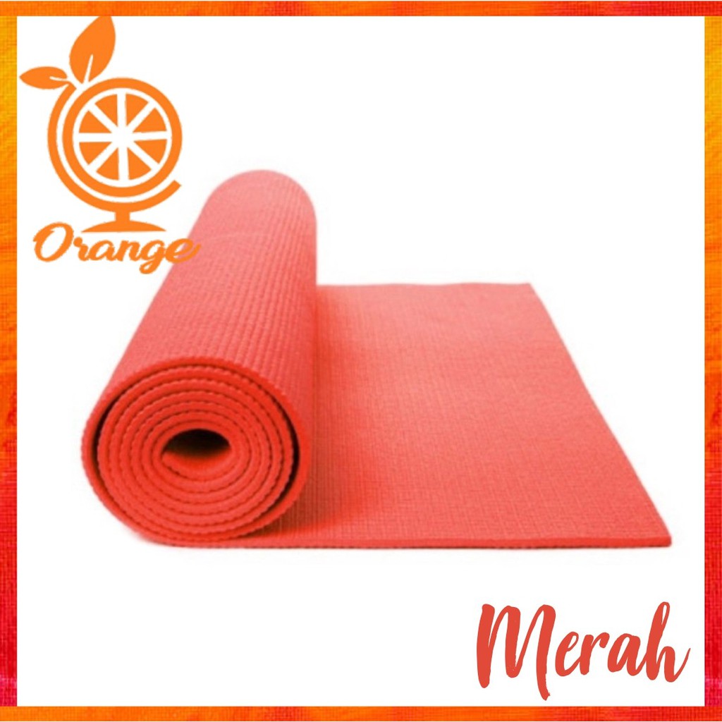 Matras yoga Matras olahraga Matras senam Anti Slip Tebal warna