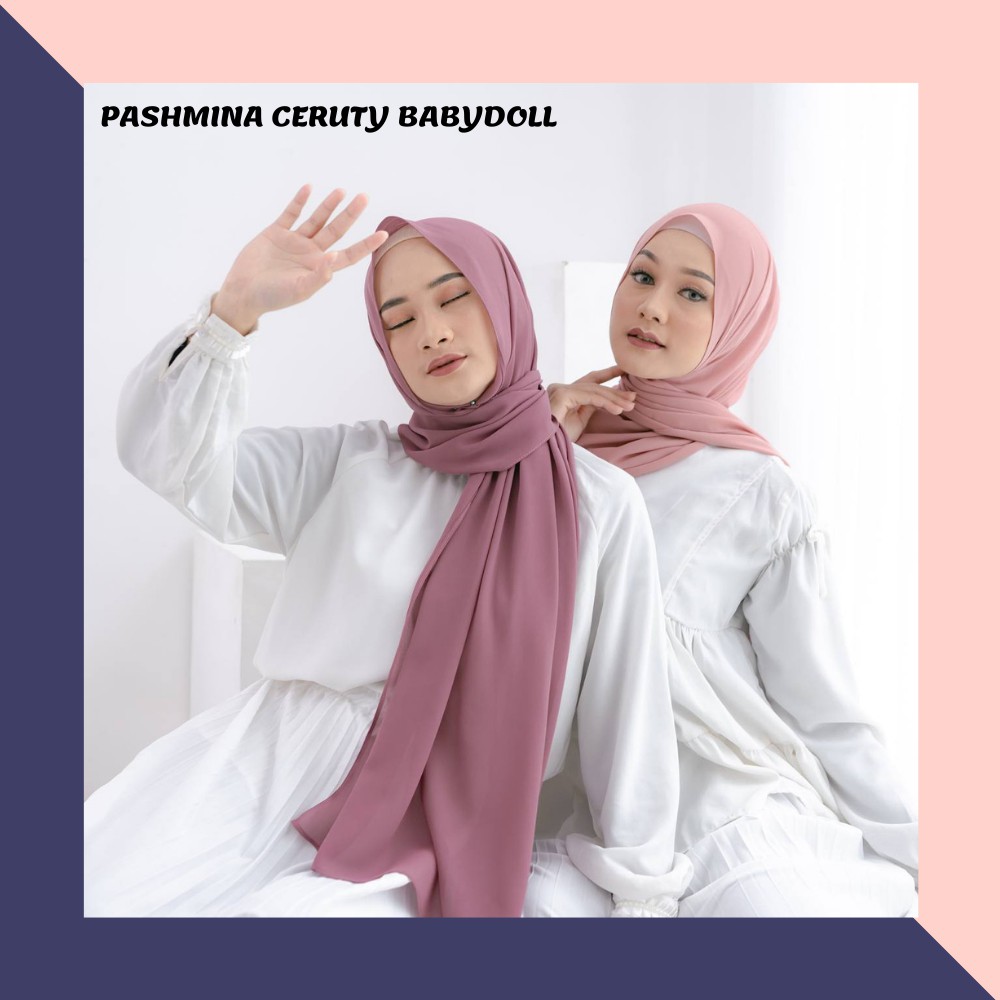 Pashmina Ceruty Baby Doll / Pashmina Shawl Ceruti Premium [ Pashmina Ceruti Baby Doll ] PART 2
