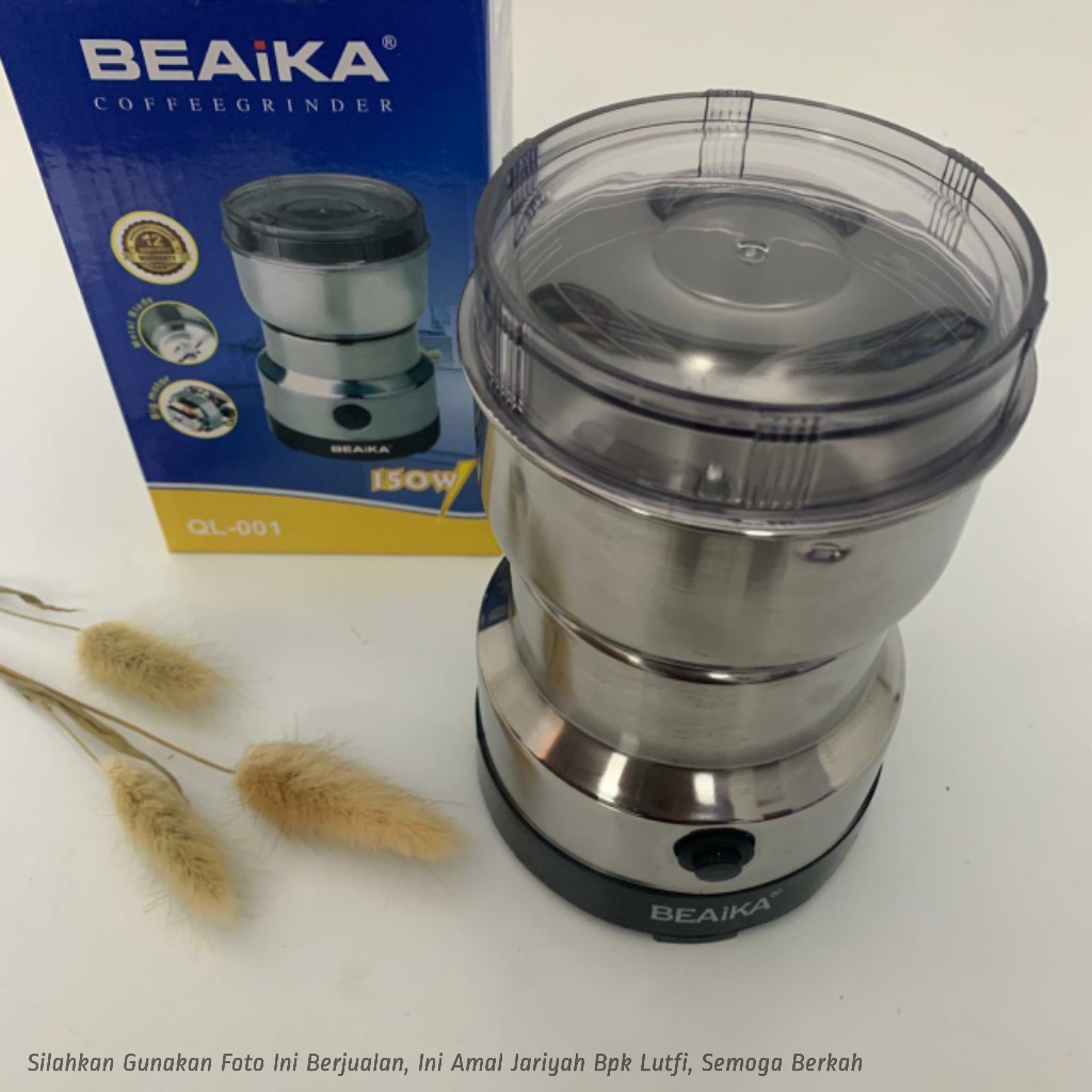 Penggiling Biji Kopi Bubuk Mini Listrik Elektrik Coffee Grinder Nima Advance Beaika