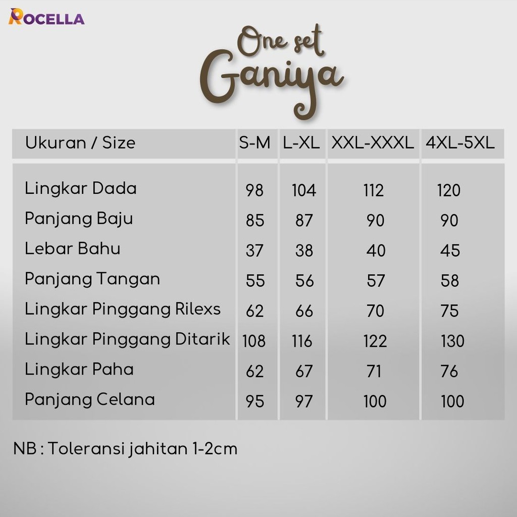 Rocella One Set Baju Wanita Muslimah - Baju Atasan dan Celana Santai Kerja Bepergian Casual BISA COD #oneset #setelan #bajuwanita-6