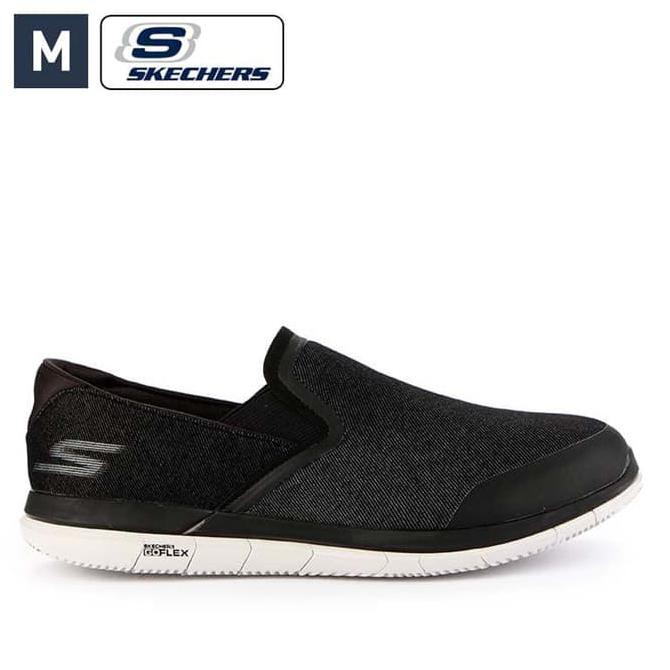 promo sepatu skechers go flex black pria original terbaru