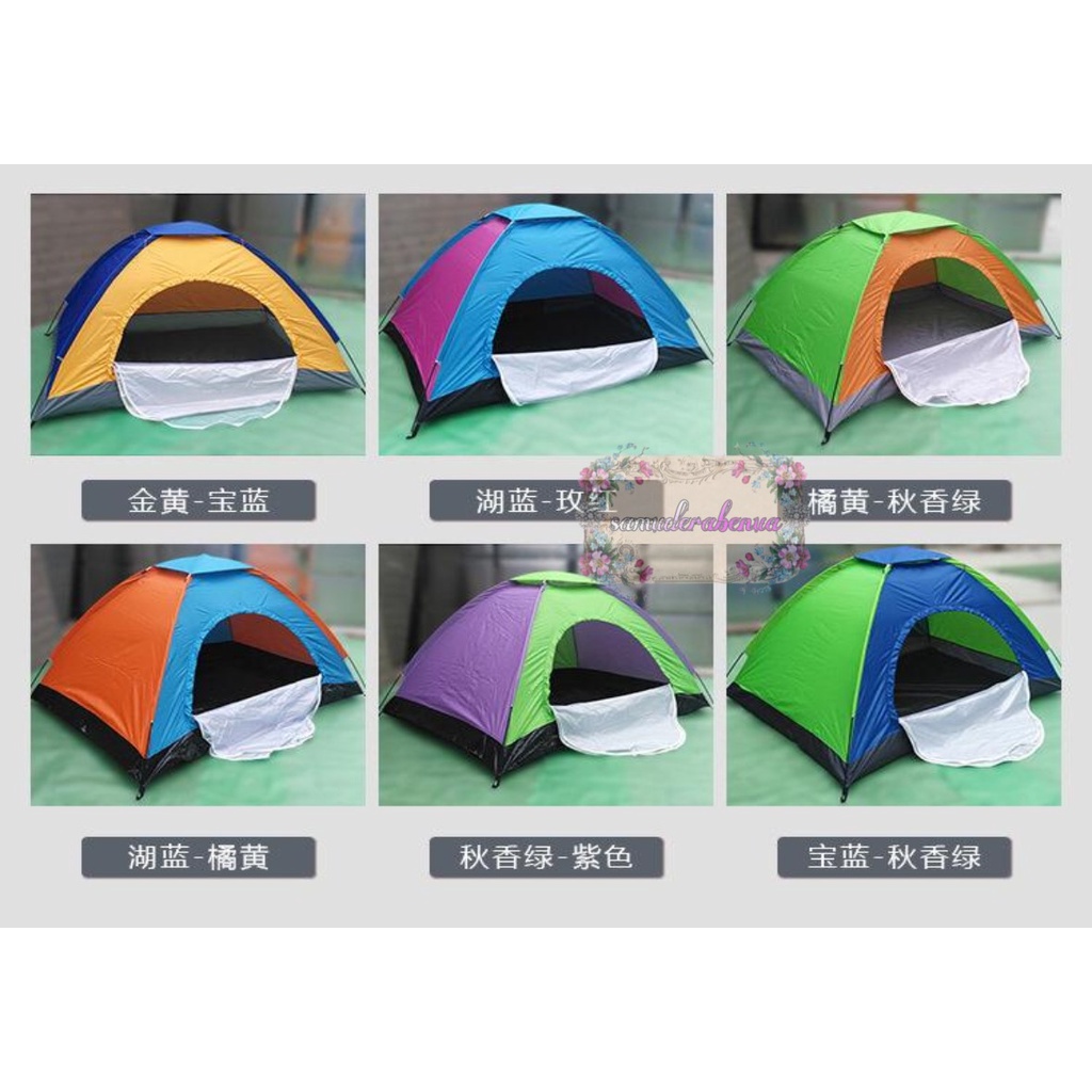 RT106 Tenda Camping outdoor indoor kapasitas 2-3 orang ukuran 2m x 1,5m SB3549