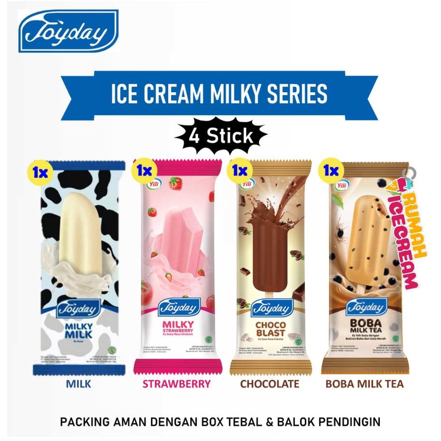 

Es Krim Milky Series 4pcs Joyday