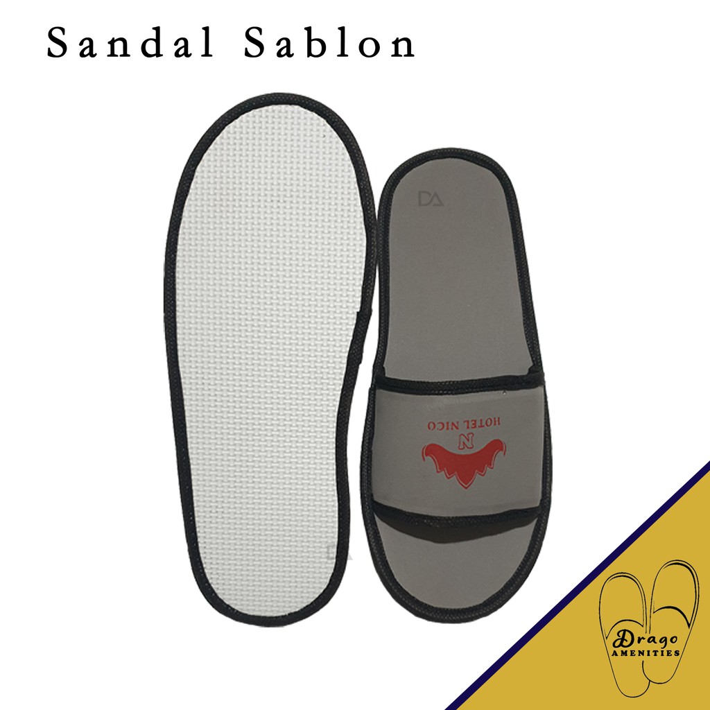 CUSTOM SABLON!! Sandal Hotel Custom Sablon Spa Souvenir Salon