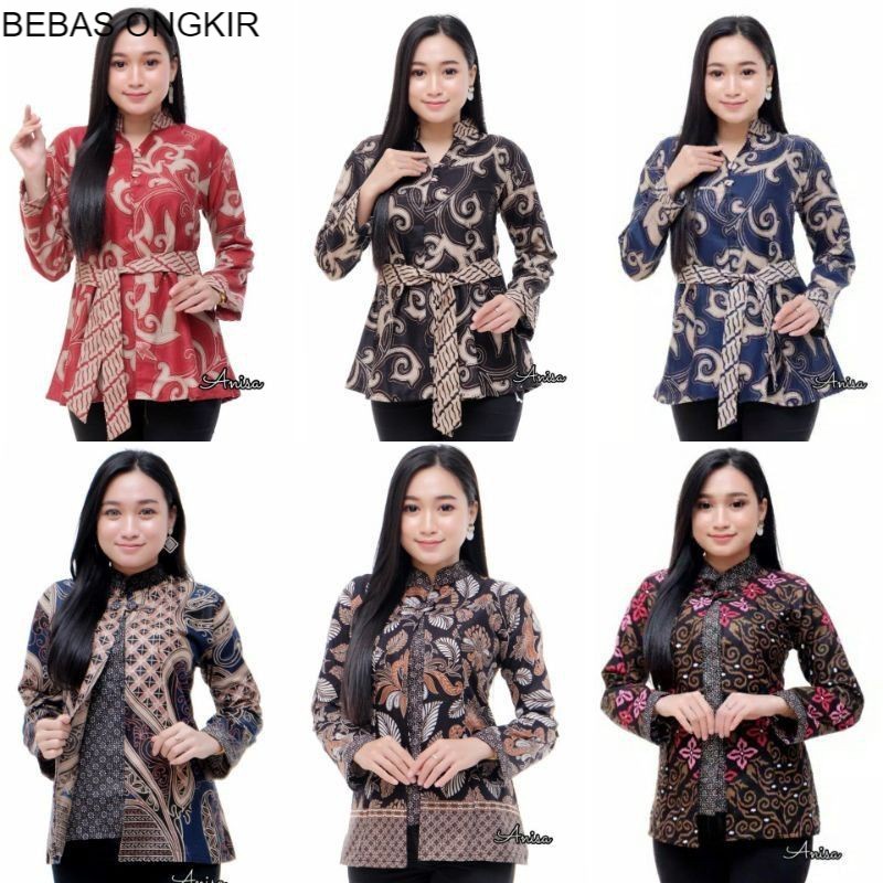 baju batik wanita modern atasan batik terbaru baju wanita kekinian muslim batik pekalongan