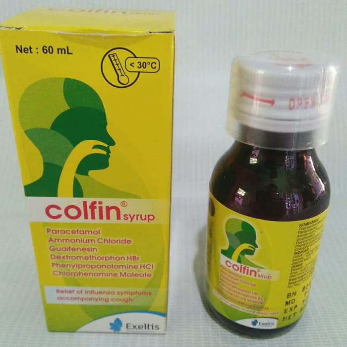 COLFIN SYRUP 60ML OBAT UNTUK BATUK, PILEK DAN DEMAM