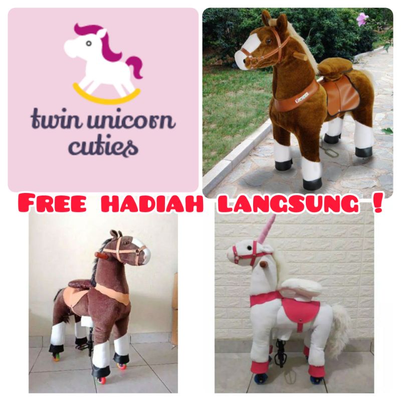 Kuda genjot gowes anak ride on size S