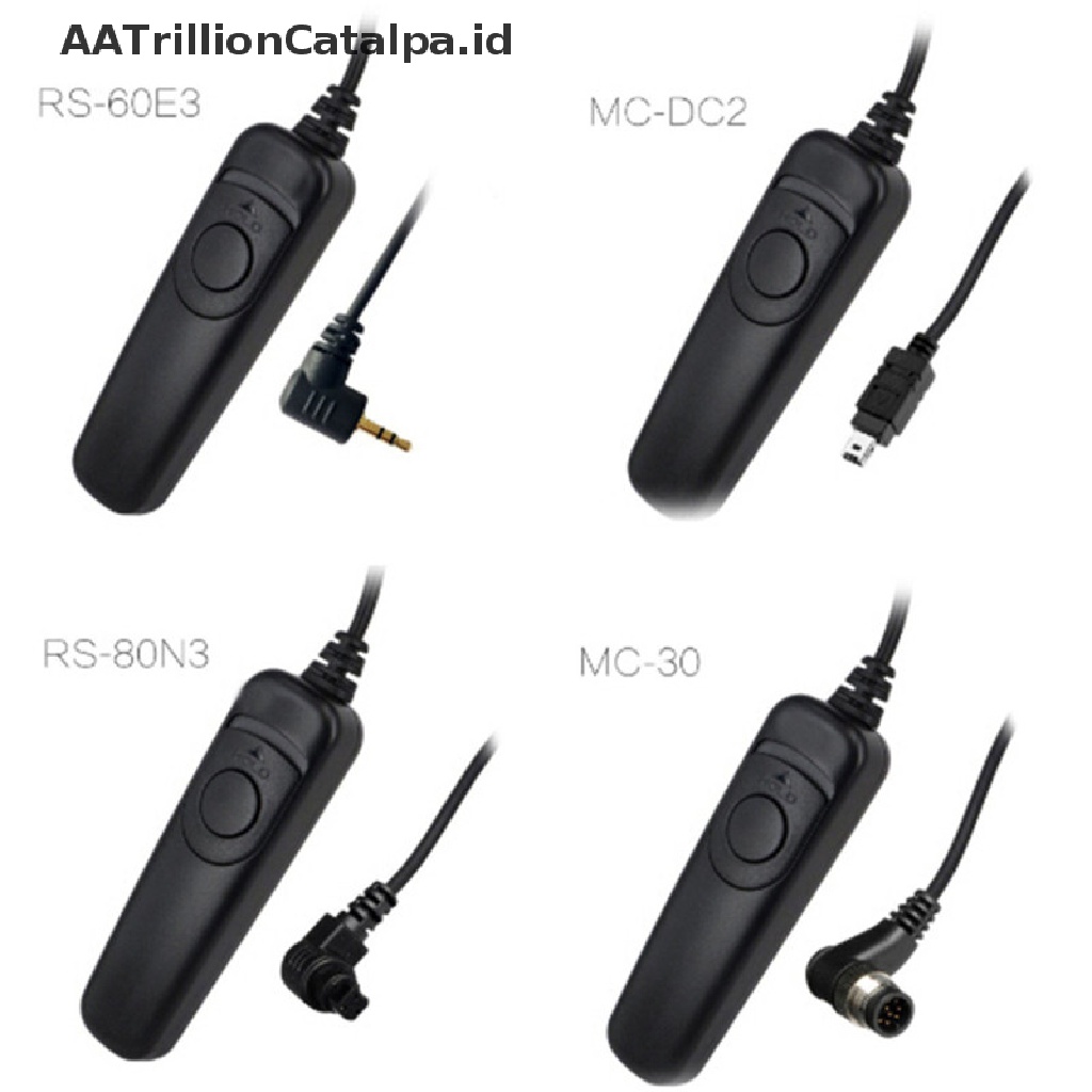 Aatrillioncatalpa RS-60E3 / 80N3 / DC2 / MC30 Kabel Shutter Release Untuk Kamera Nikon CANON