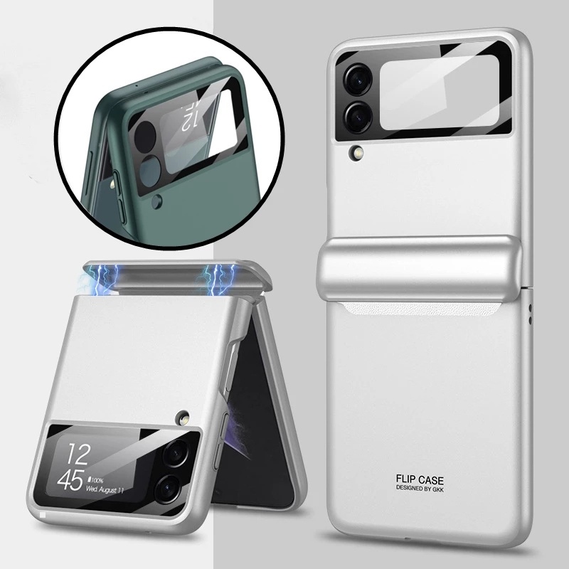 Casing Hard Case Belakang Full Cover Magnetik Shockproof Mewah Untuk Samsung Galaxy Z Flip 4