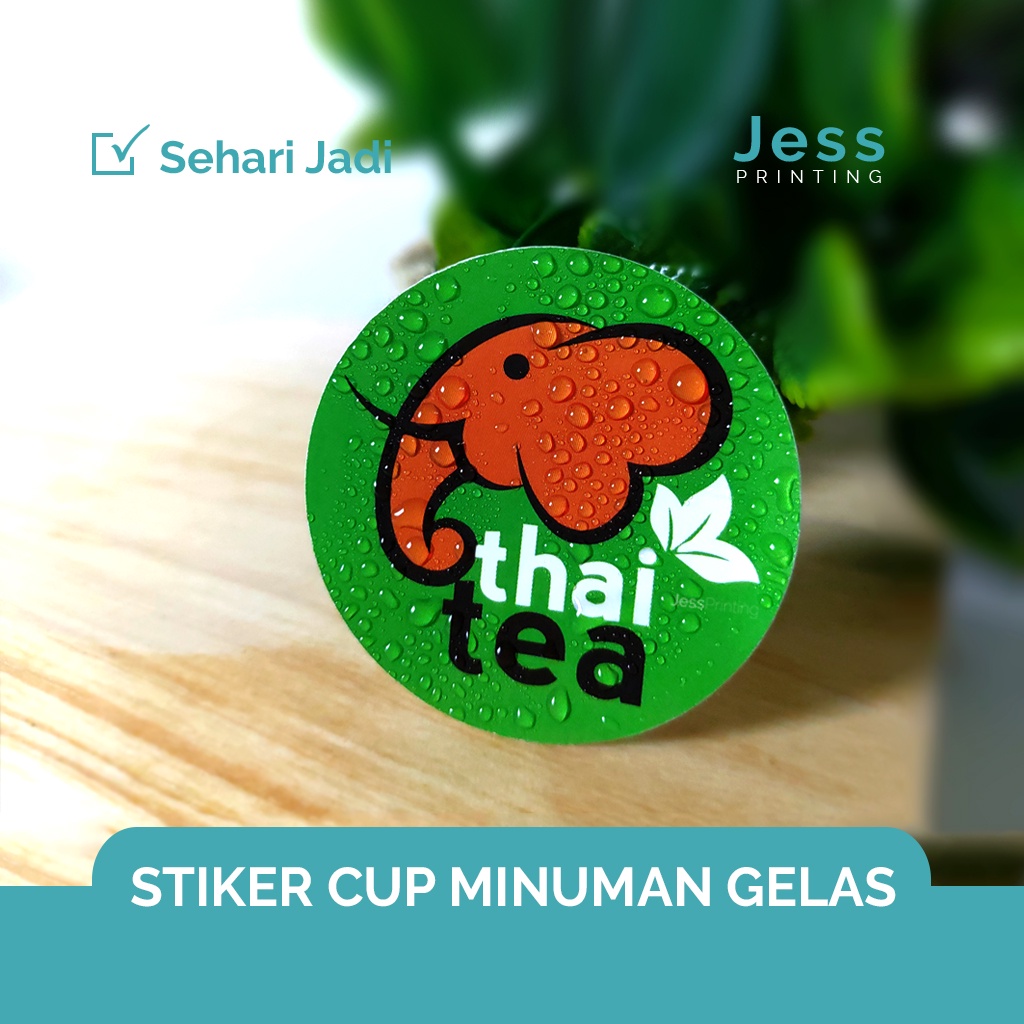 

Stiker Minuman Cup Anti Air Potong Bulat Bahan Vinyl