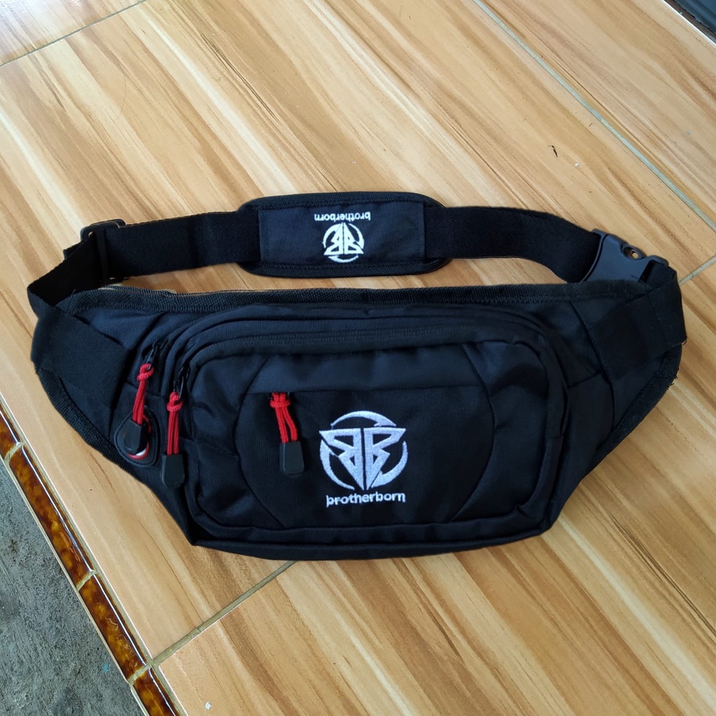 Tas Waistbag pinggang dan bahu Slempang pria gaul terlaris