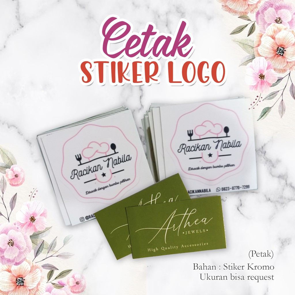 

CETAK STIKER LOGO PETAK/ STIKER PRODUK / STIKER OLSHOP (HARGA PROMO)
