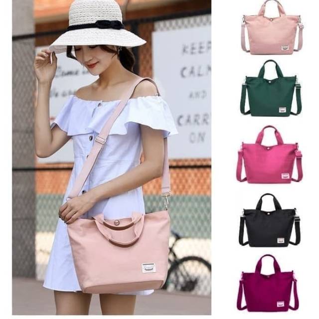 Korea Versatile Nylon Shoulder Bag / Tas Selempang Wanita