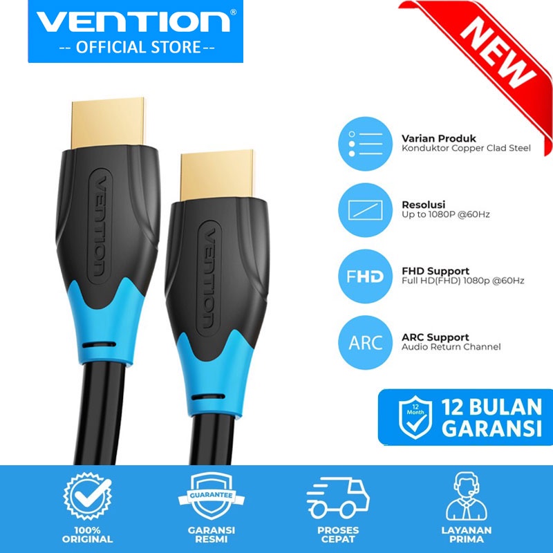 Vention 12M Kabel HDMI Male to Male for PC LCD Projector