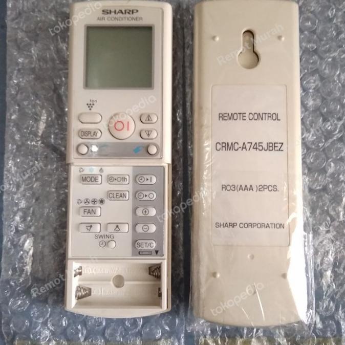 REMOTE AC SHARP CRMC- A745JBEZ ORIGINAL