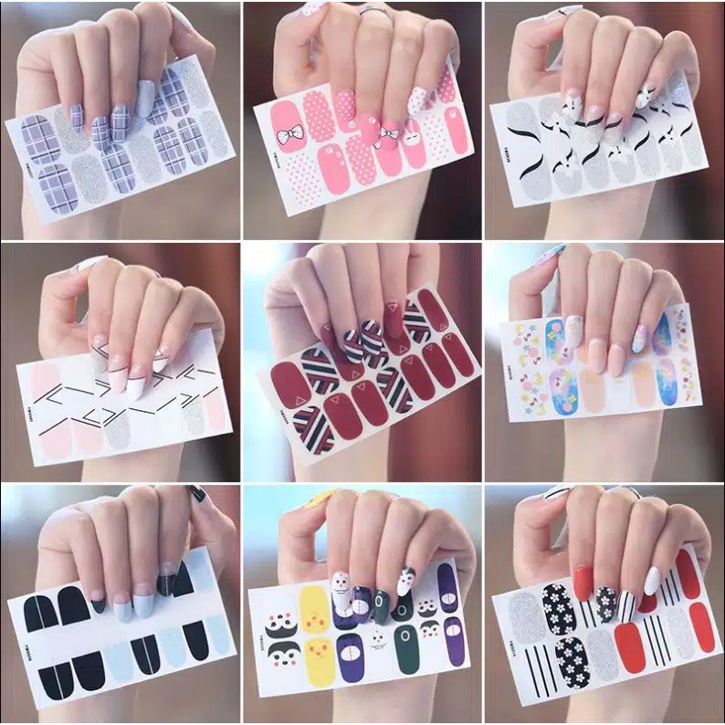 NAIL STICKER ART KUKU / stiker kuku wanita import