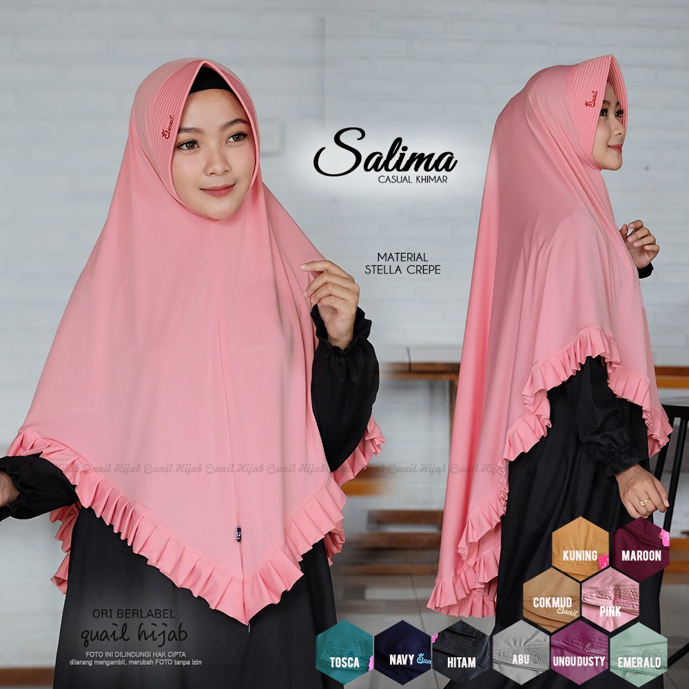 SALIMA  QUAIL -  PROMO JILBAB QUAIL - ORIGINAL QUAIL HIJAB