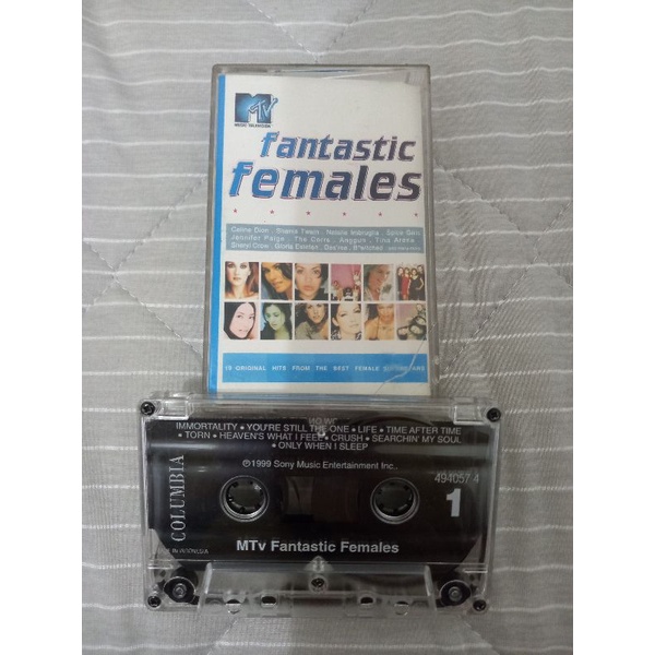 PRELOVED KASET PITA LAGU FANTASTIC FEMALES MTV (CASSETTE TAPE) - ORIGINAL - KASET PITA - LAGU JADUL 