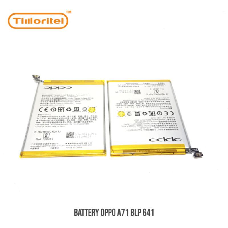 BATTERY OPPO A71 BLP 641