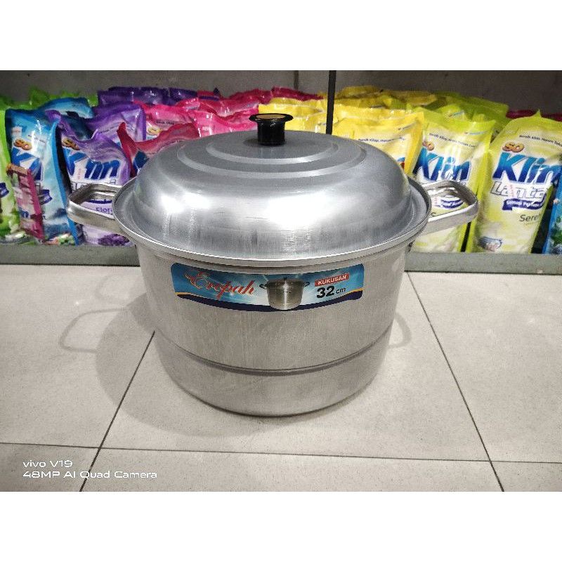 kukusan aluminium 32cm / panci kukusan / panci aluminium
