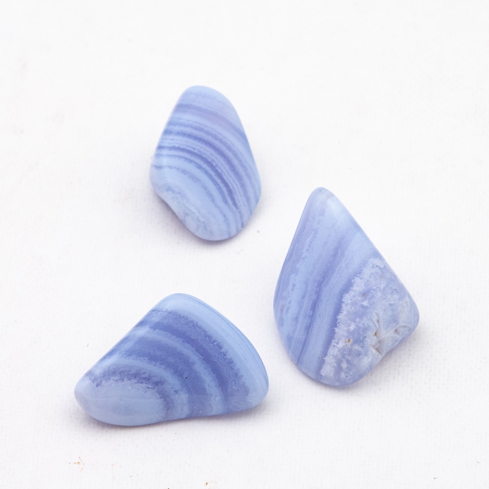 BLUE LACE AGATE/ AGATE STONE/ BATU AGATE/ TUMBLED STONE