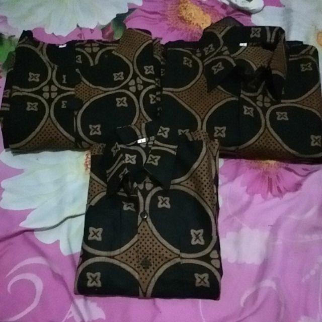 Batik Couple Seragam Batik Anak Mwr Kawung