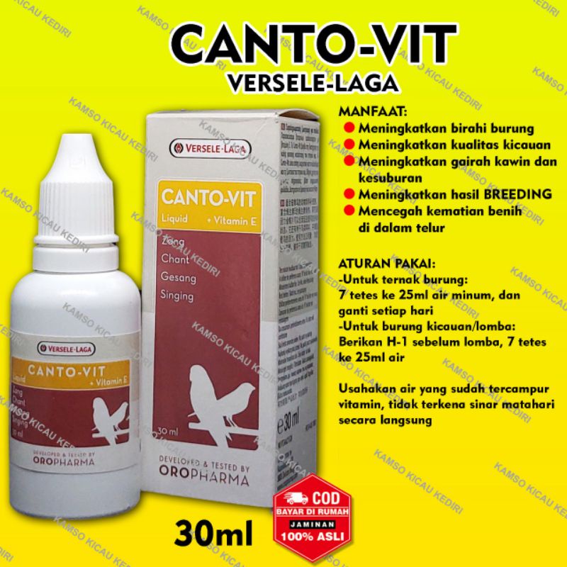 CANTOVIT + CANTO-VIT + CANTOVIT 30ML + VITAMIN PENAMBAH BIRAHI BURUNG + PENAMBAH BIRAHI + VITAMIN BR