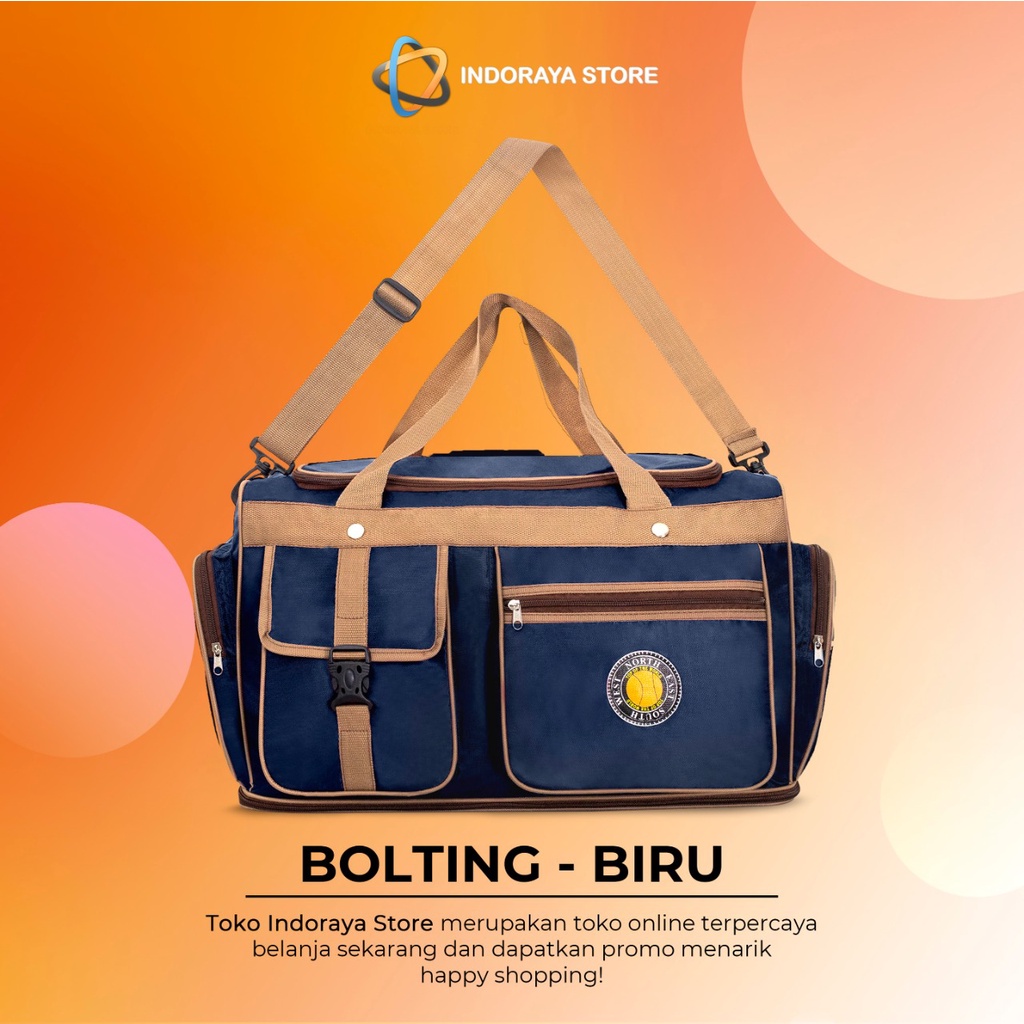 TRAVEL BAG Tas Pakaian Mudik Ukuran Besar Resleting Expending Free Tali Samping