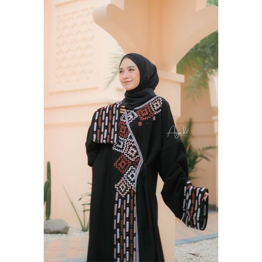 jafirah abaya bonanza jetblack