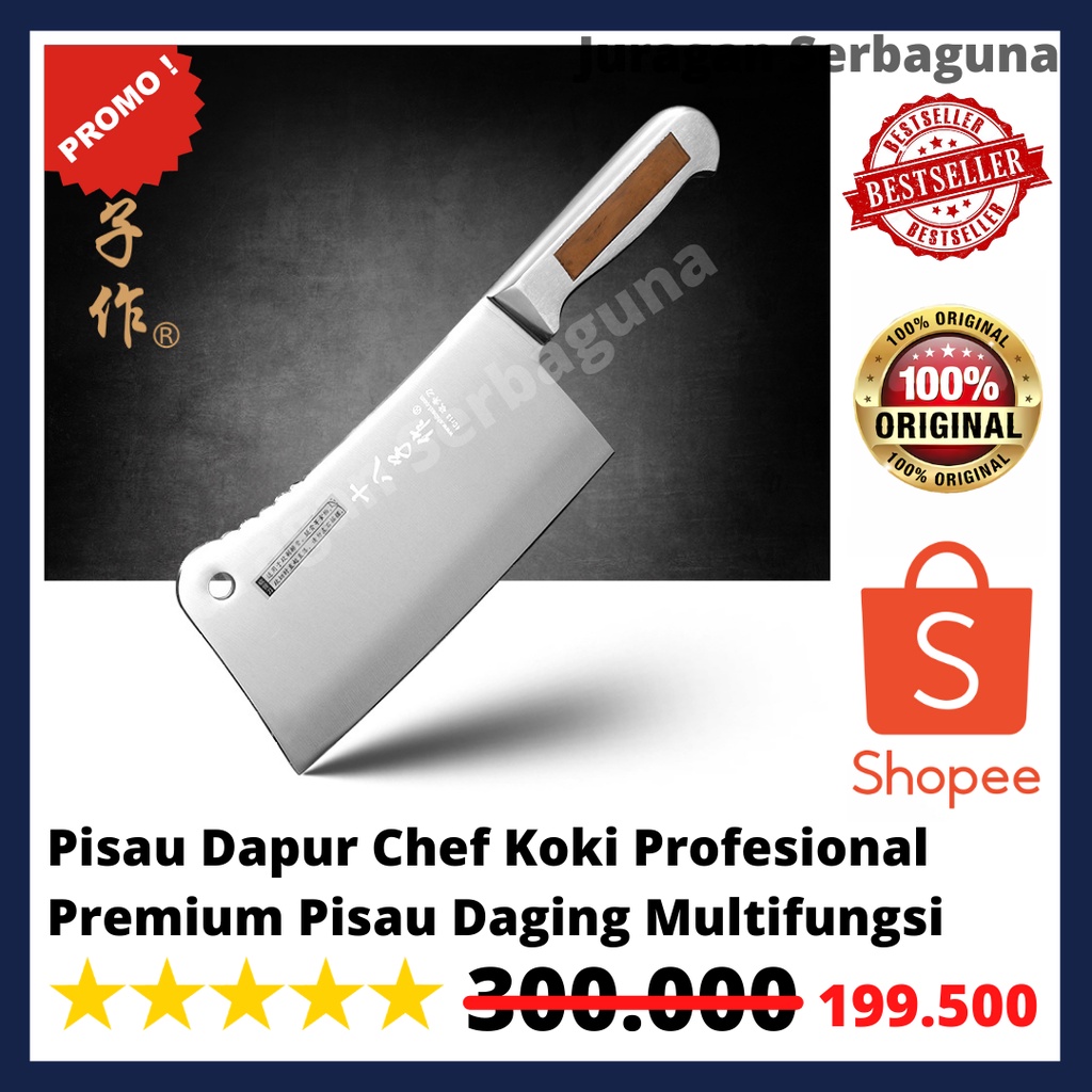 Pisau Dapur Chef Koki Profesional Premium Pisau Daging Multifungsi