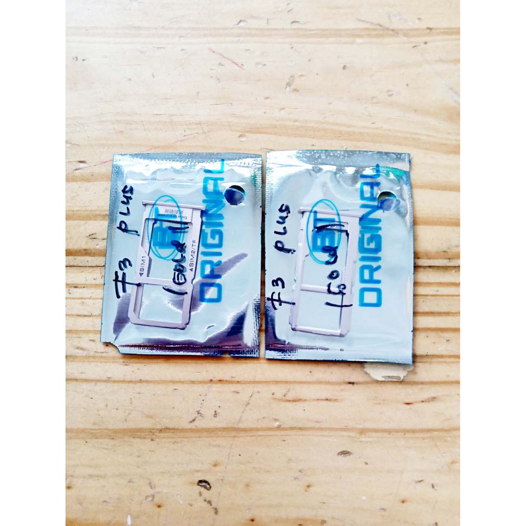 Slot Sim Oppo F3 Plus - Sim Tray Oppo F3 Plus - Tempat Kartu Oppo F3 Plus Original