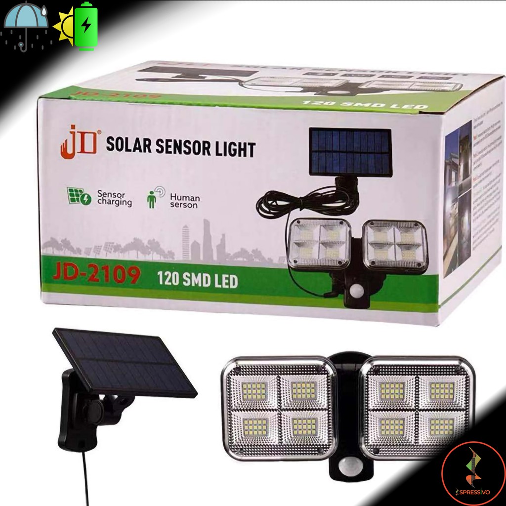 Lampu Dinding Tenaga Surya Sensor PIR 3 Mode Penerangan Sampai 5 Meter