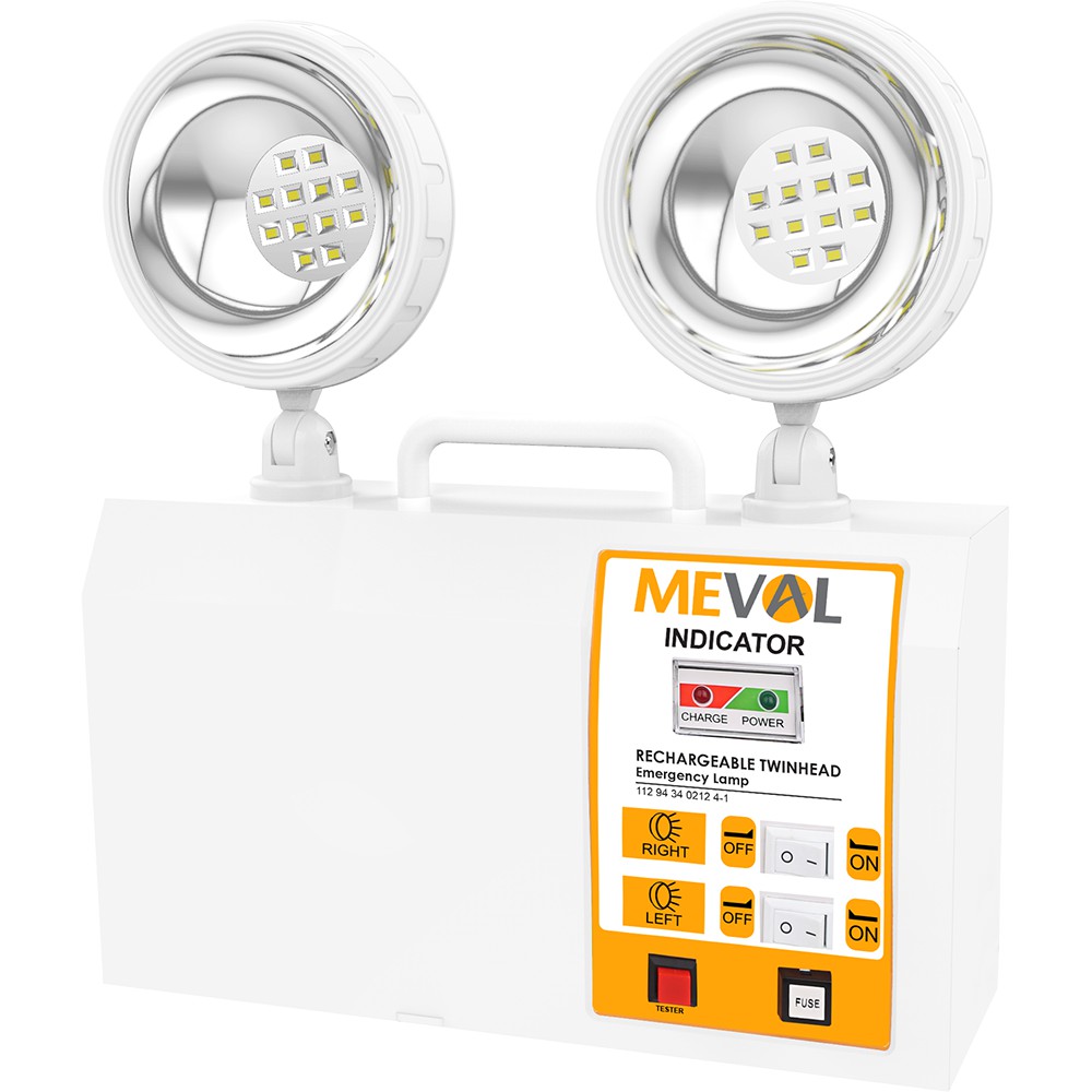 Jual Lampu Emergency LED Twin Head Putih MEVAL Shopee Indonesia