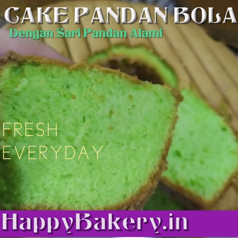 

happybakery.in PANDAN CAKE BOLA