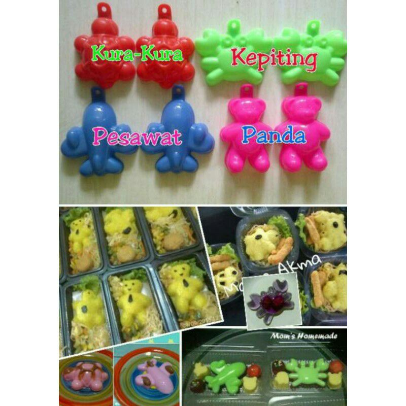 Cetakan Agar Agar ISI 6pc/ Cetakan Jelly Murah / Cetakan Jelly Karakter