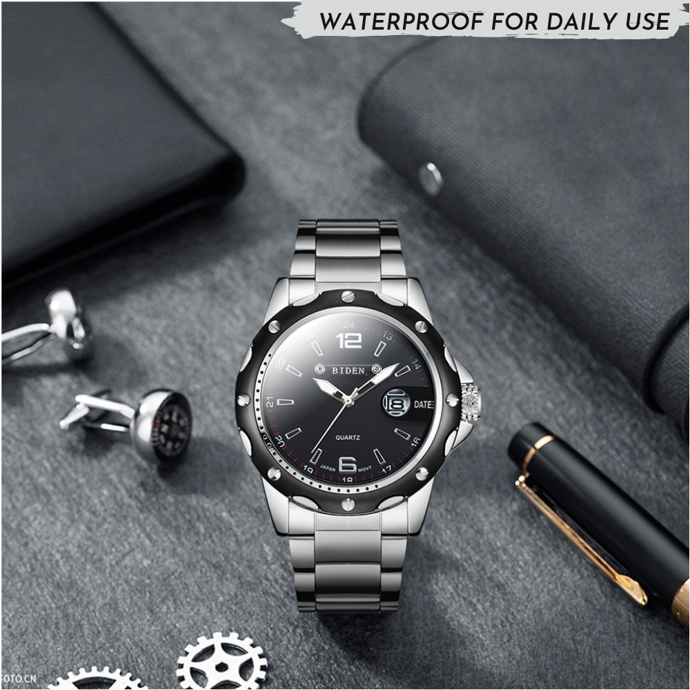 (COD)Jam tangan pria anti air Jam tangan pria original jam tangan rantai