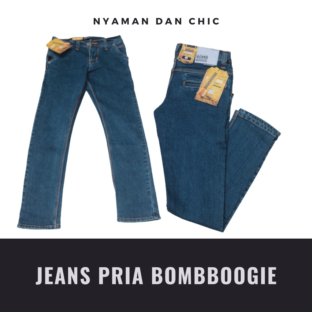 Bombboogie celana jeans pria | jeans cowok | celana jeans standar | celana jens pria